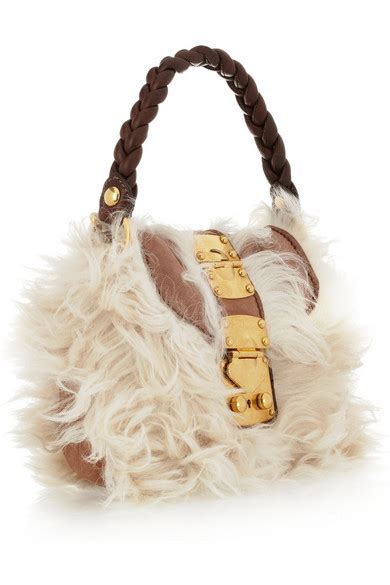 miu miu shearling bag